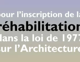 Rehabilitation Petition avec le syndicat de larchitecture