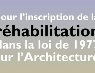 Rehabilitation Petition avec le syndicat de larchitecture