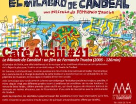 Affiche du Café no 41 de la maison de l'architecture de Guadeloupe