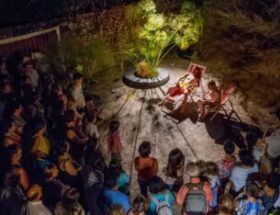 Affiche appel à candidature residence d'artiste le grand Figeac 2025