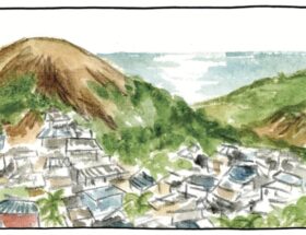 Extrait de la BD 'le béton et le bambou"