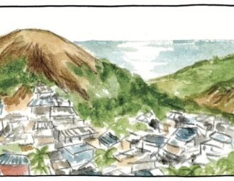 Extrait de la BD 'le béton et le bambou"