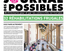 Couverture du journal possibles no1 une publication de l'association Frugalité heureuse Architectures pour et par les collectivités territoriales