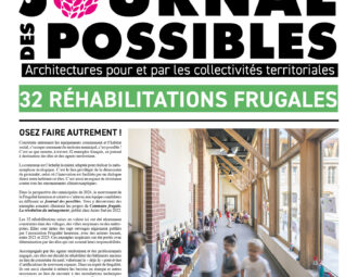 Couverture du journal possibles no1 une publication de l'association Frugalité heureuse Architectures pour et par les collectivités territoriales