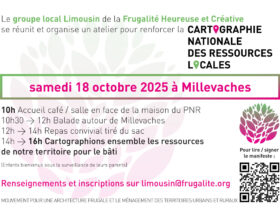 Frugalite groupe Limousin evenement cartographie Flyer Rencontre du 18 Octobre