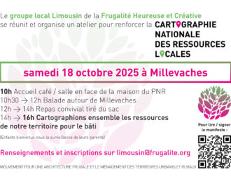Frugalite groupe Limousin evenement cartographie Flyer Rencontre du 18 Octobre