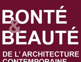 Affiche du colloque "Bonte & Beaute de l'architecture contemporaine" organisé par l'ENSA Normandie