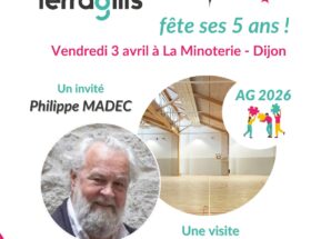 Affiche Terragilis 5 ans journée exceptionnelle à Dijon avec conférence de Philippe Madec