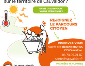 affiche Evenement dans le lot Parcours citoyen Vague de chaleur en Occitanie