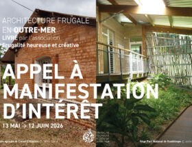 affichette AMI Livre Outremer Collection Architecture Frugale