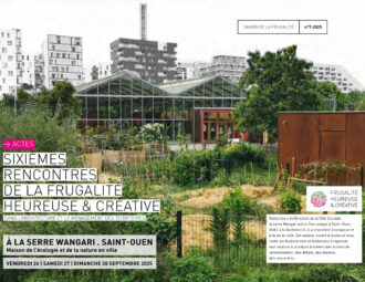 LES ACTES 2025 la couverture du cahier de la frugalite No7 Rencontres de St Ouen 2025